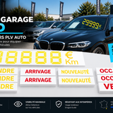 Pack Garage Pro – 70 Stickers PLV Auto | 50 Affichages Prix & Kilométrage + Stickers Vente & Statut Véhicule