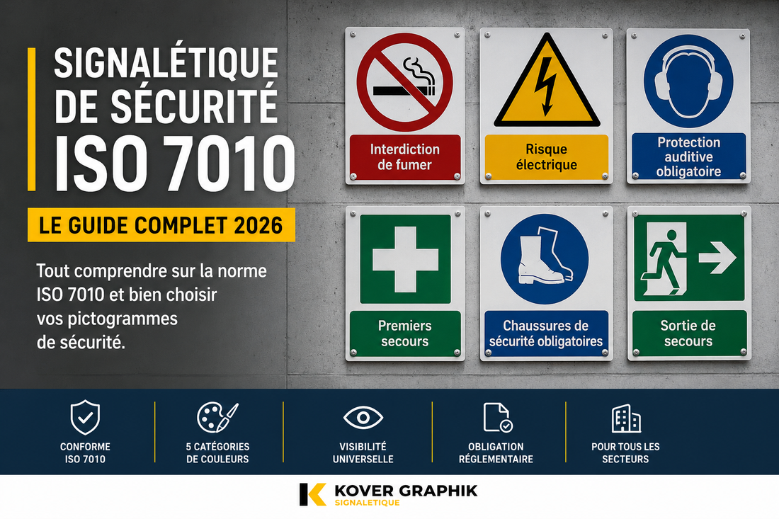 Signalétique de sécurité ISO 7010 : le guide complet 2026