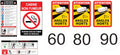 Kit Signalétique Chauffeur Poids Lourds – Angles Morts 25x17cm, Disques Vitesse Ø20cm, Consignes Cabine | Conforme Réglementation PL