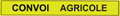 Plaque Magnétique CONVOI AGRICOLE Jaune Réfléchissant – Dimensions Réglementaires