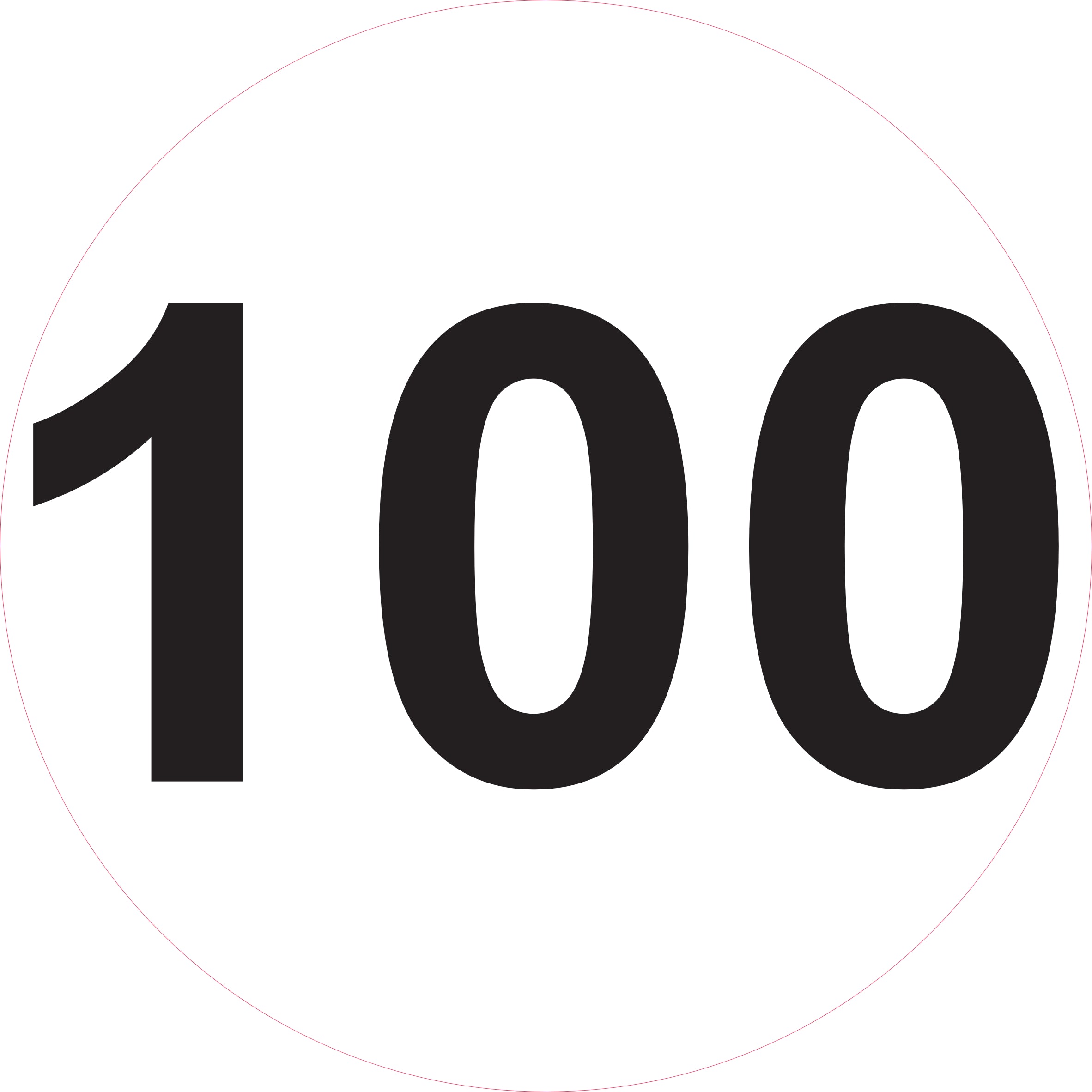 Disque de limitation de vitesse 10 à 130 km/h – Ø 200 mm – Signalisation véhicule