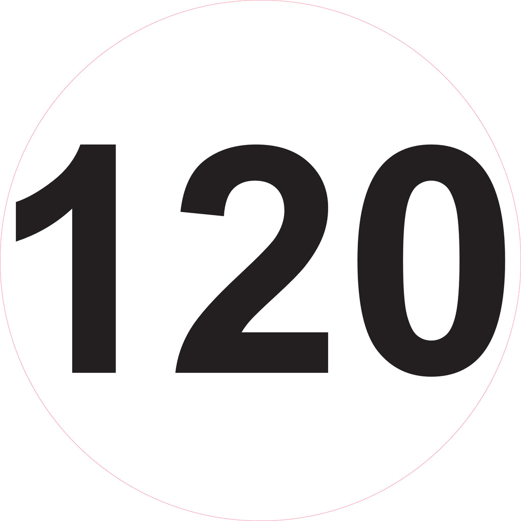 Disque de limitation de vitesse 10 à 130 km/h – Ø 200 mm – Signalisation véhicule
