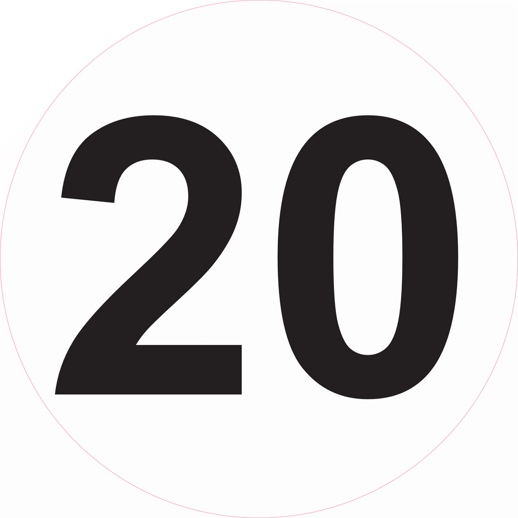 Disque de limitation de vitesse 10 à 130 km/h – Ø 200 mm – Signalisation véhicule