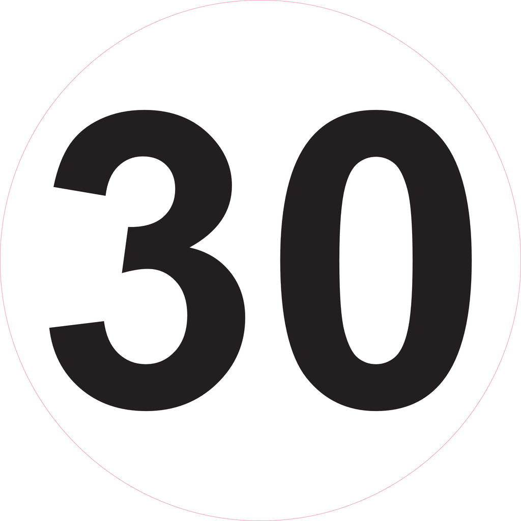 Disque de limitation de vitesse 10 à 130 km/h – Ø 200 mm – Signalisation véhicule