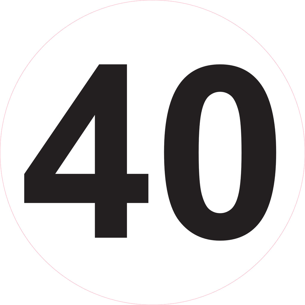 Disque de limitation de vitesse 10 à 130 km/h – Ø 200 mm – Signalisation véhicule