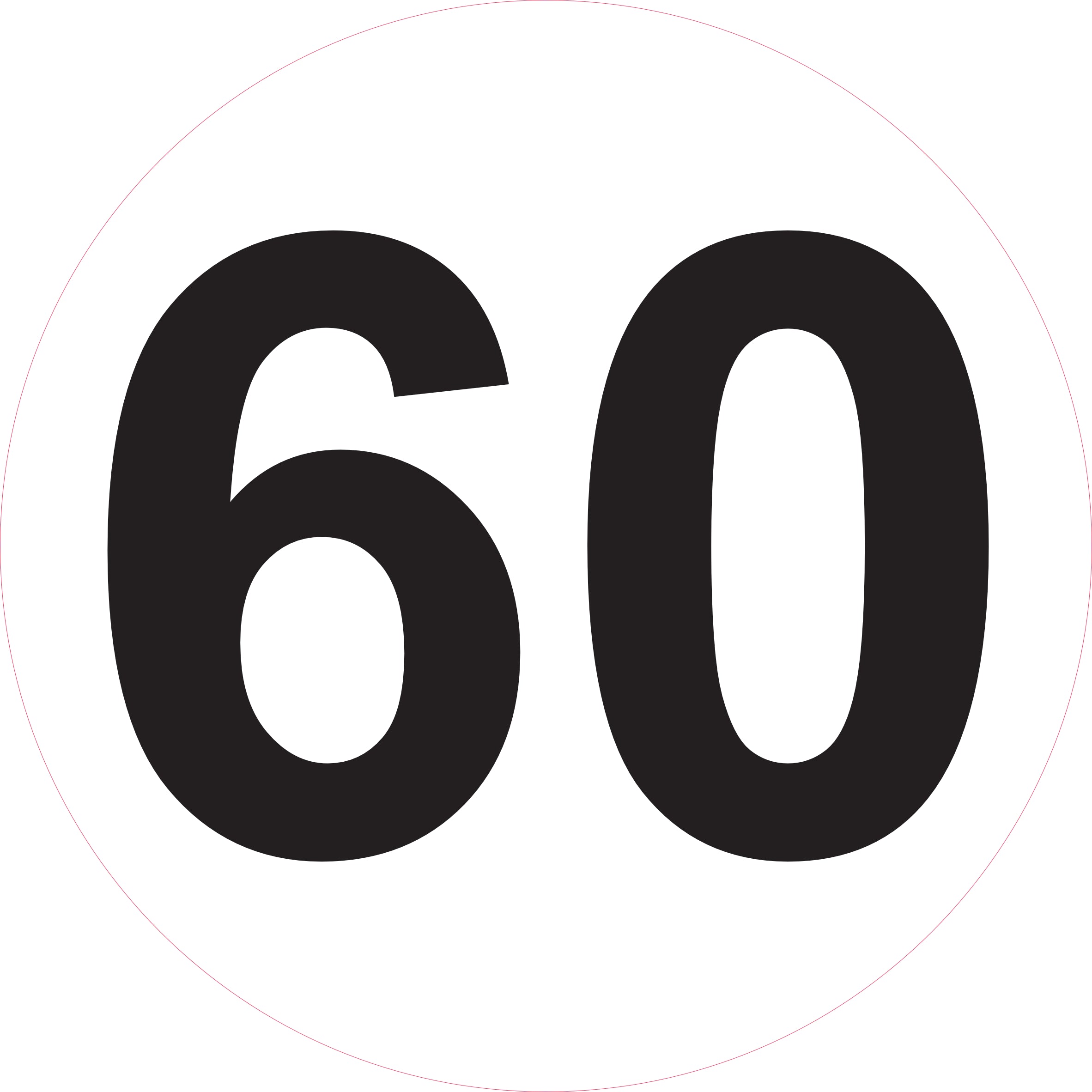Disque de limitation de vitesse 10 à 130 km/h – Ø 200 mm – Signalisation véhicule