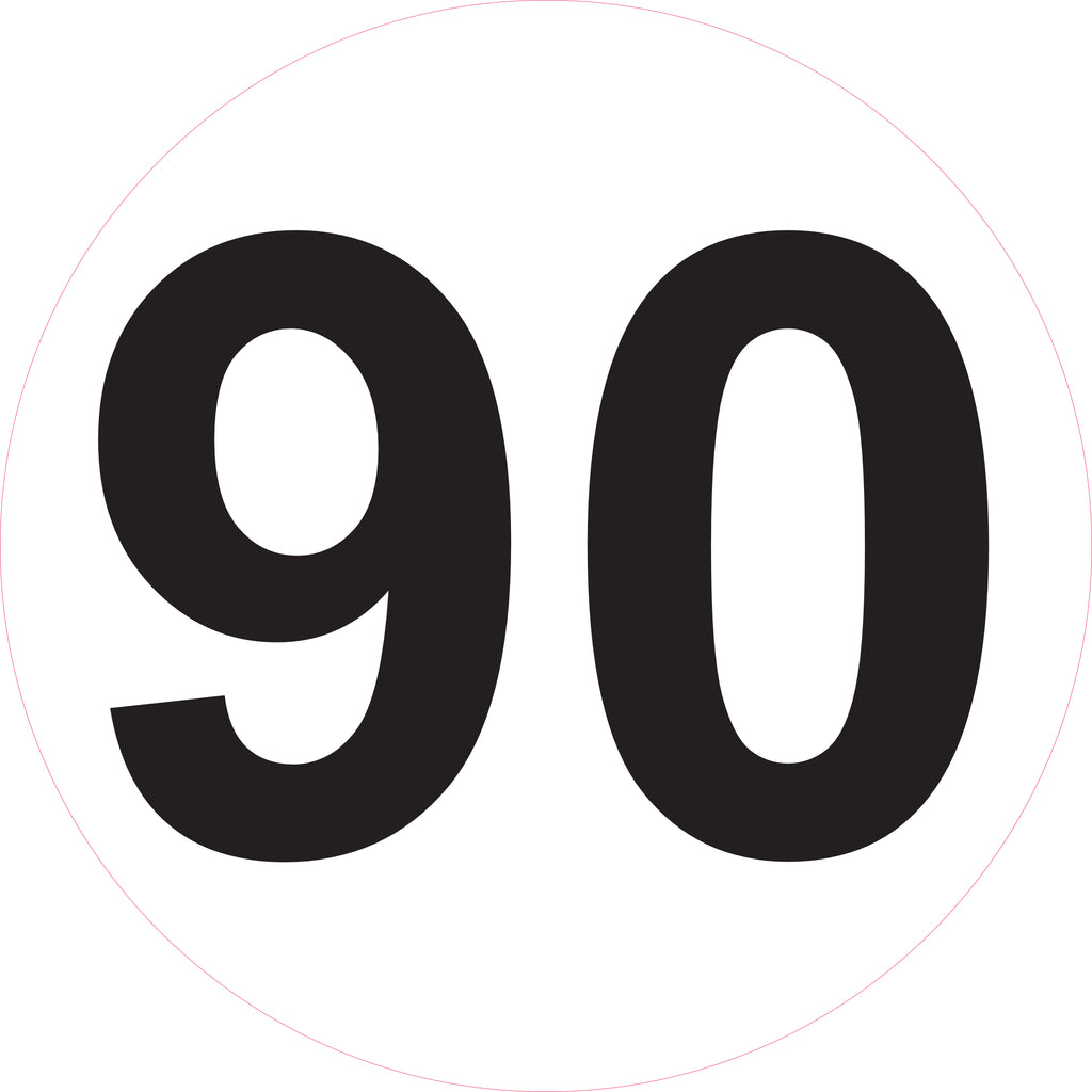 Disque de limitation de vitesse 10 à 130 km/h – Ø 200 mm – Signalisation véhicule