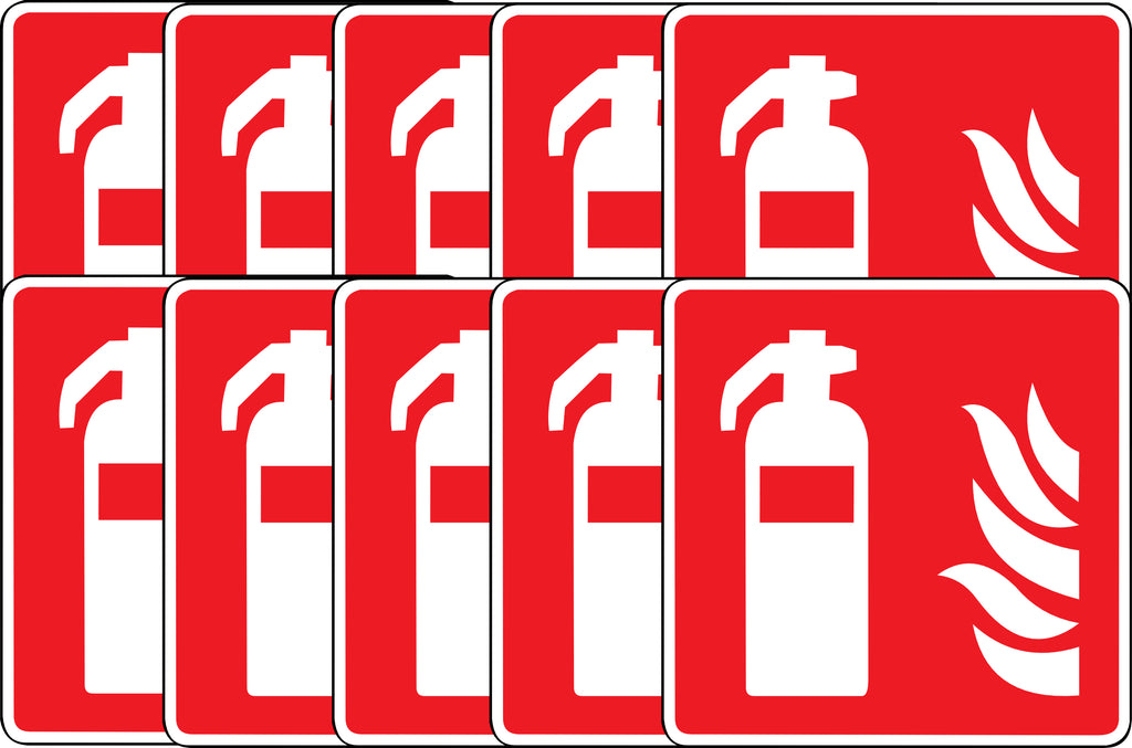 Panneau pvc 3 mm Extincteur Incendie – Signalisation Obligatoire Sécurité – Plusieurs Tailles et Lots