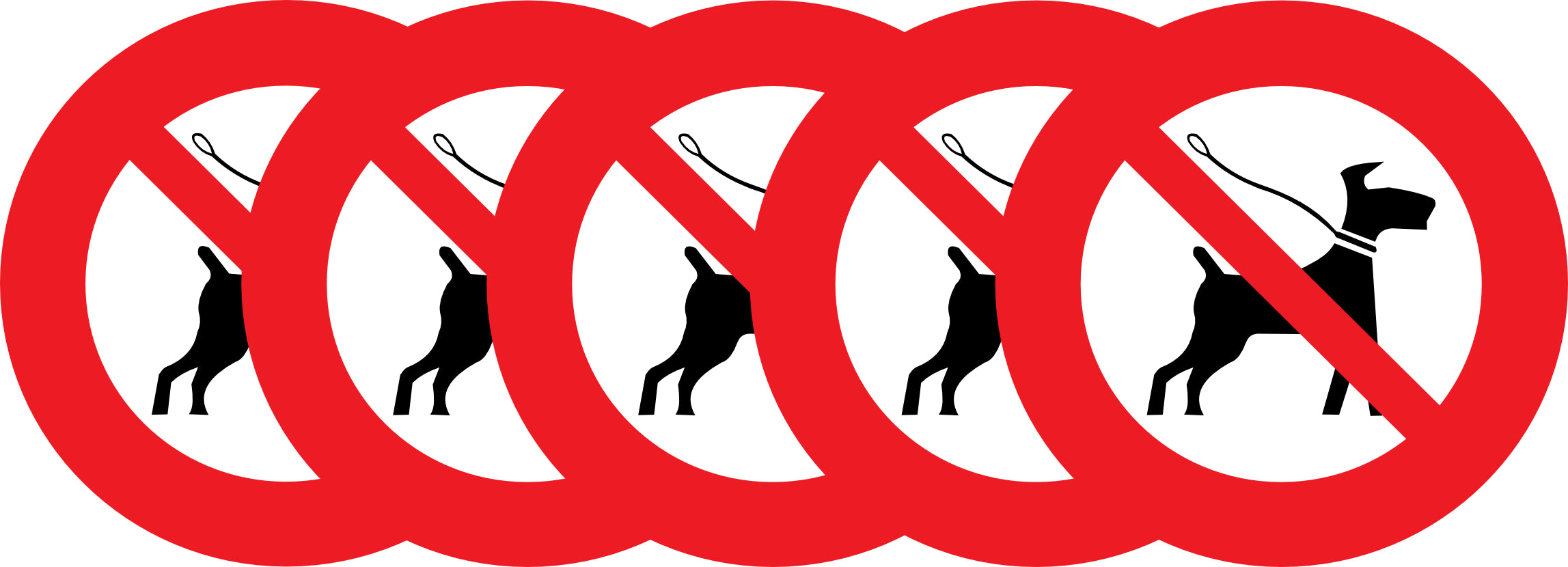 Sticker Interdit aux Chiens – Signalétique No Dog | Entreprises & Commerces