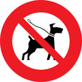 Sticker Interdit aux Chiens – Signalétique No Dog | Entreprises & Commerces