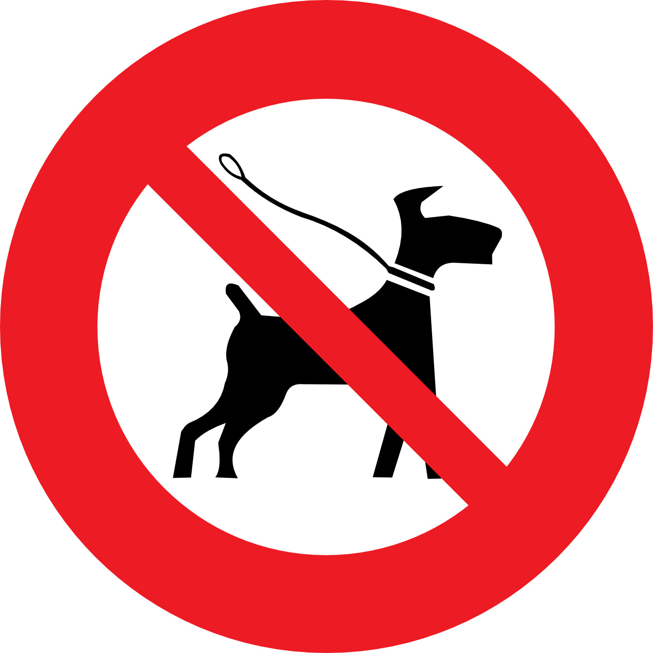 Sticker Interdit aux Chiens – Signalétique No Dog | Entreprises & Commerces