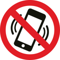 Panneau pvc 3 mm Téléphone Portable Interdit – Signalisation Interdiction – Plusieurs Tailles et Lots Disponibles