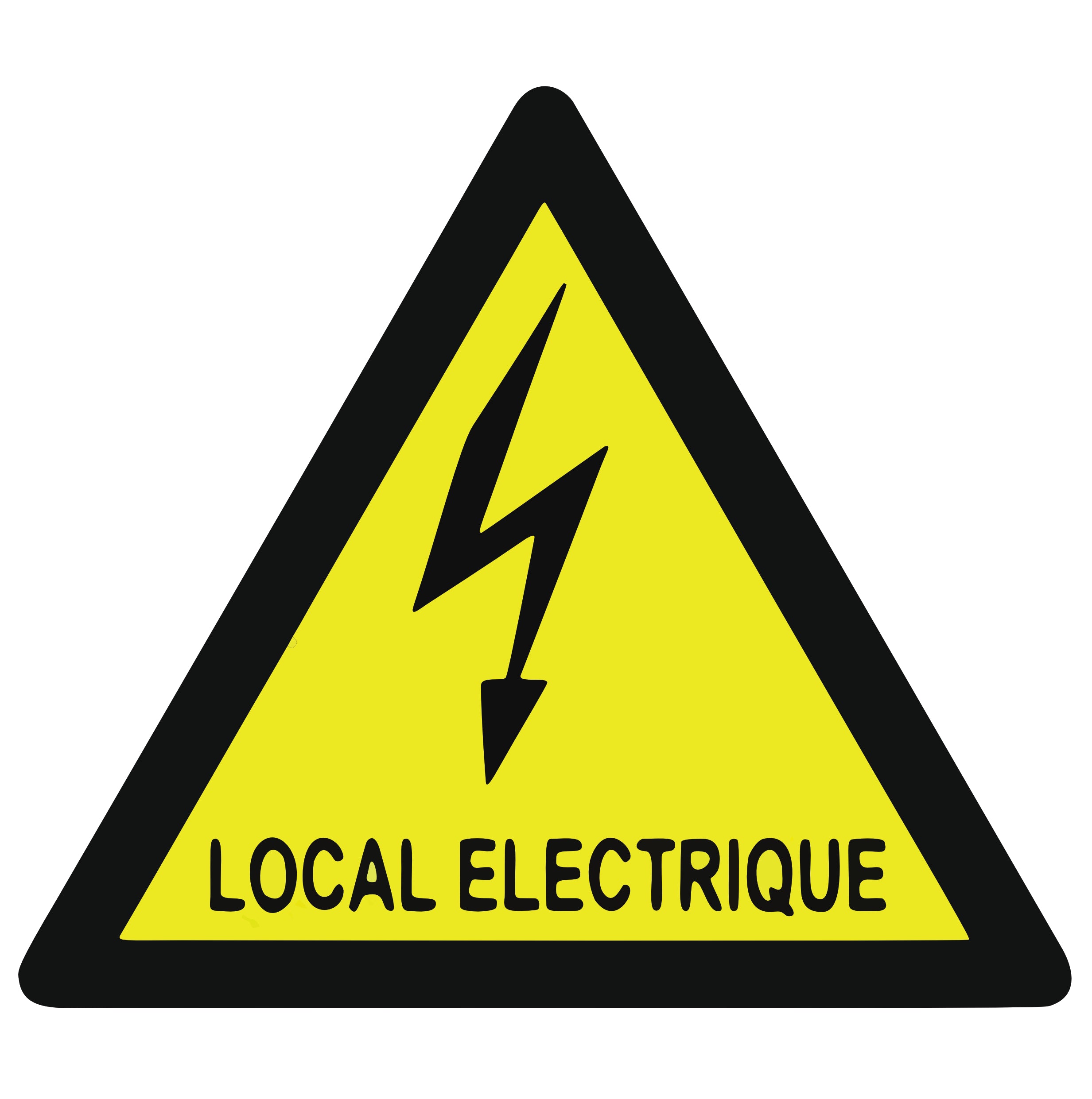 Panneau Local Électrique | Signalétique Danger Électrique
