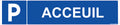 Panneau Parking Accueil – Signalétique Parking Privé panneau pvc 50 x 10 cm