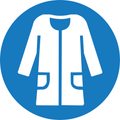 Sticker Blouse Obligatoire – Signalétique EPI | Laboratoire & Industrie
