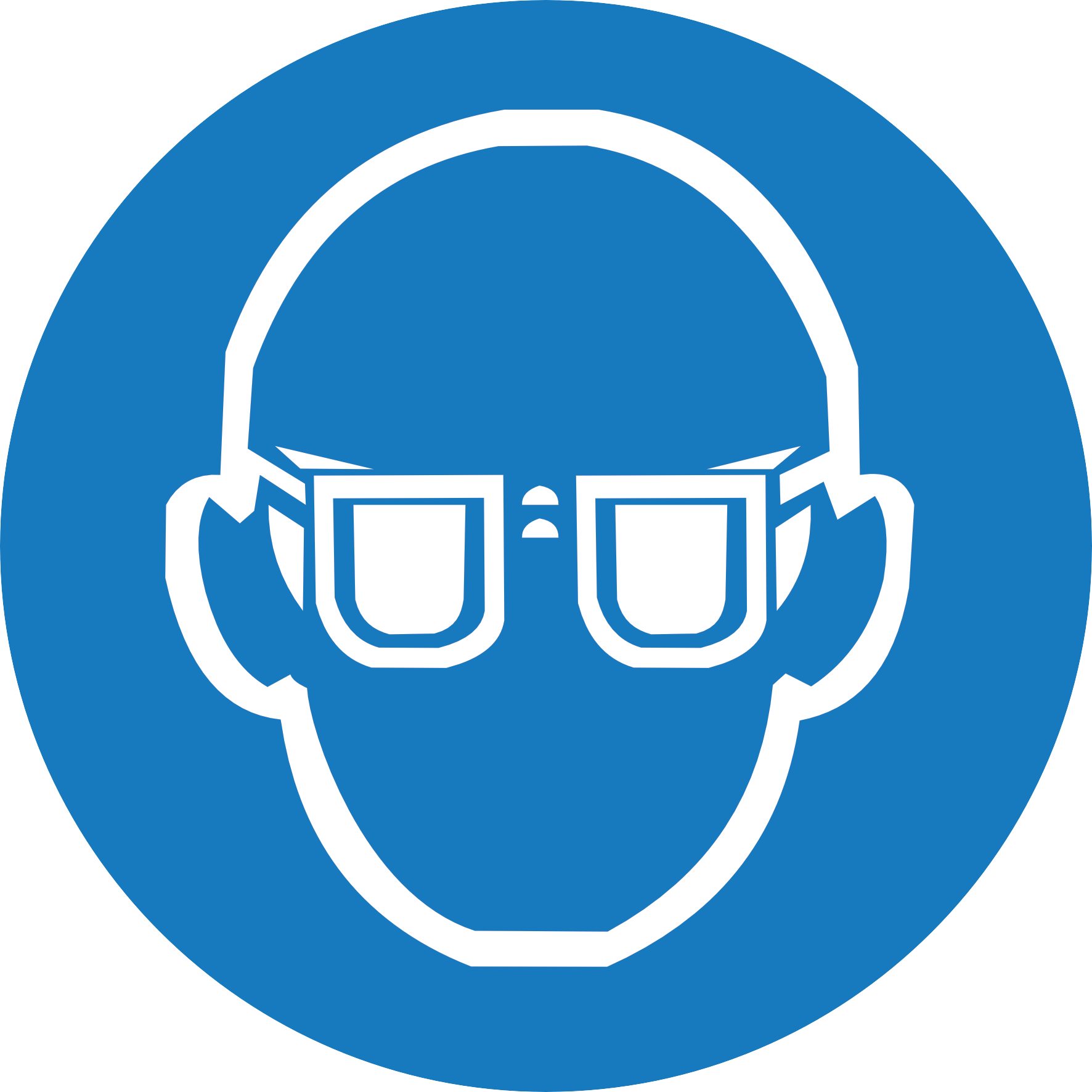 Sticker Lunettes de Protection Obligatoires – Signalétique EPI | Atelier & Industrie