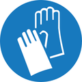 Sticker Gants de Protection Obligatoires – Signalétique EPI | Industrie & Chantier
