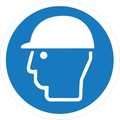 Sticker Casque de Sécurité Obligatoire – Signalétique EPI | Chantier BTP & Industrie