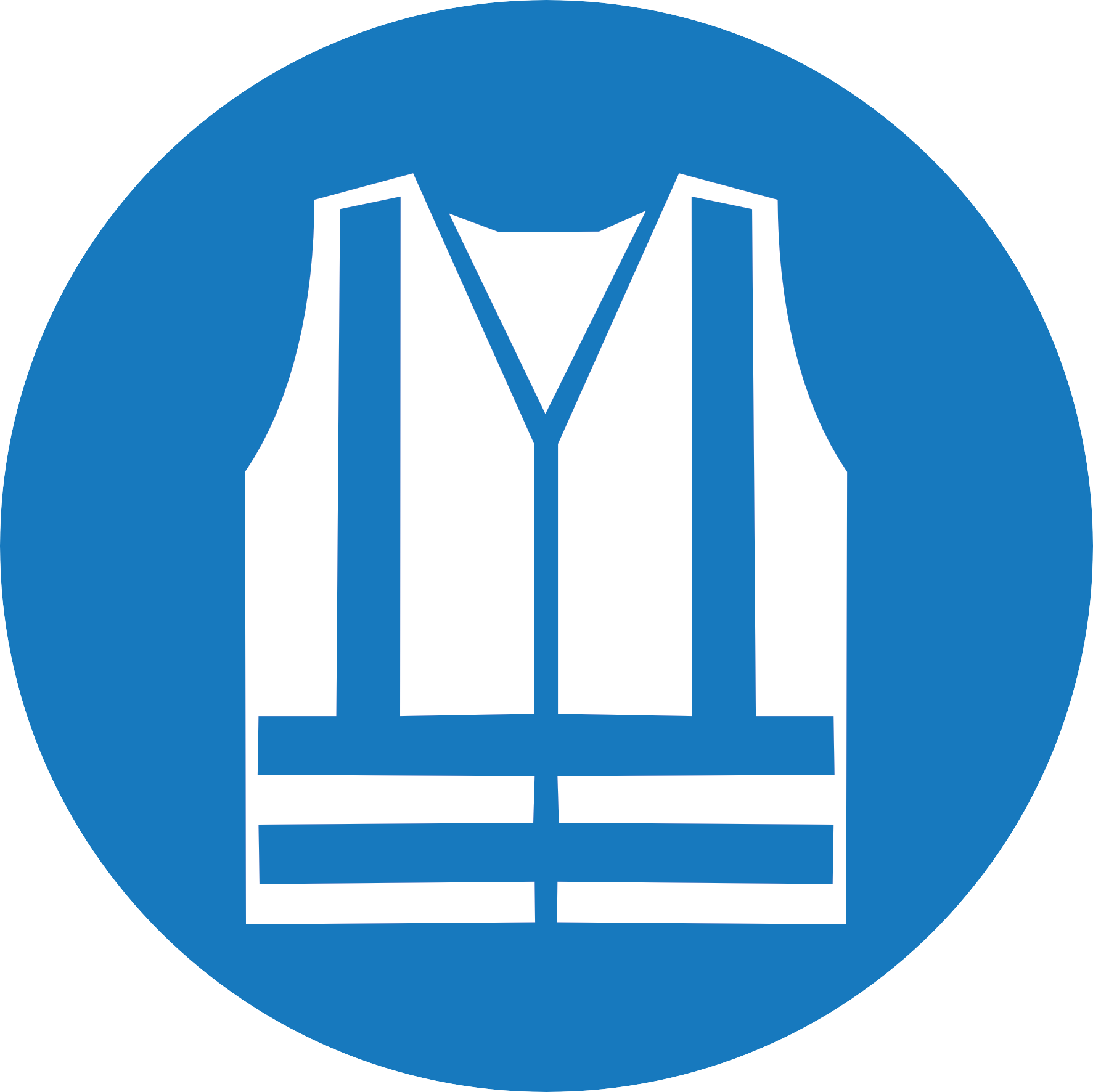 Sticker Gilet Haute Visibilité Obligatoire – Signalétique EPI | Chantier & Entrepôt