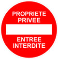 Sticker Propriété Privée – Entrée Interdite | Signalétique Accès Privé Extérieur