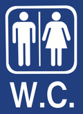 Panneau pvc 3 mm WC – Signalisation Toilettes Homme Femme – Format 20 x 25 cm