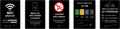 Pack Airbnb Premium Noir – Lot de 5 Plaques pvc pour Location Saisonnière – Wifi, Non Fumeur, Tri, Voisinage, Porte