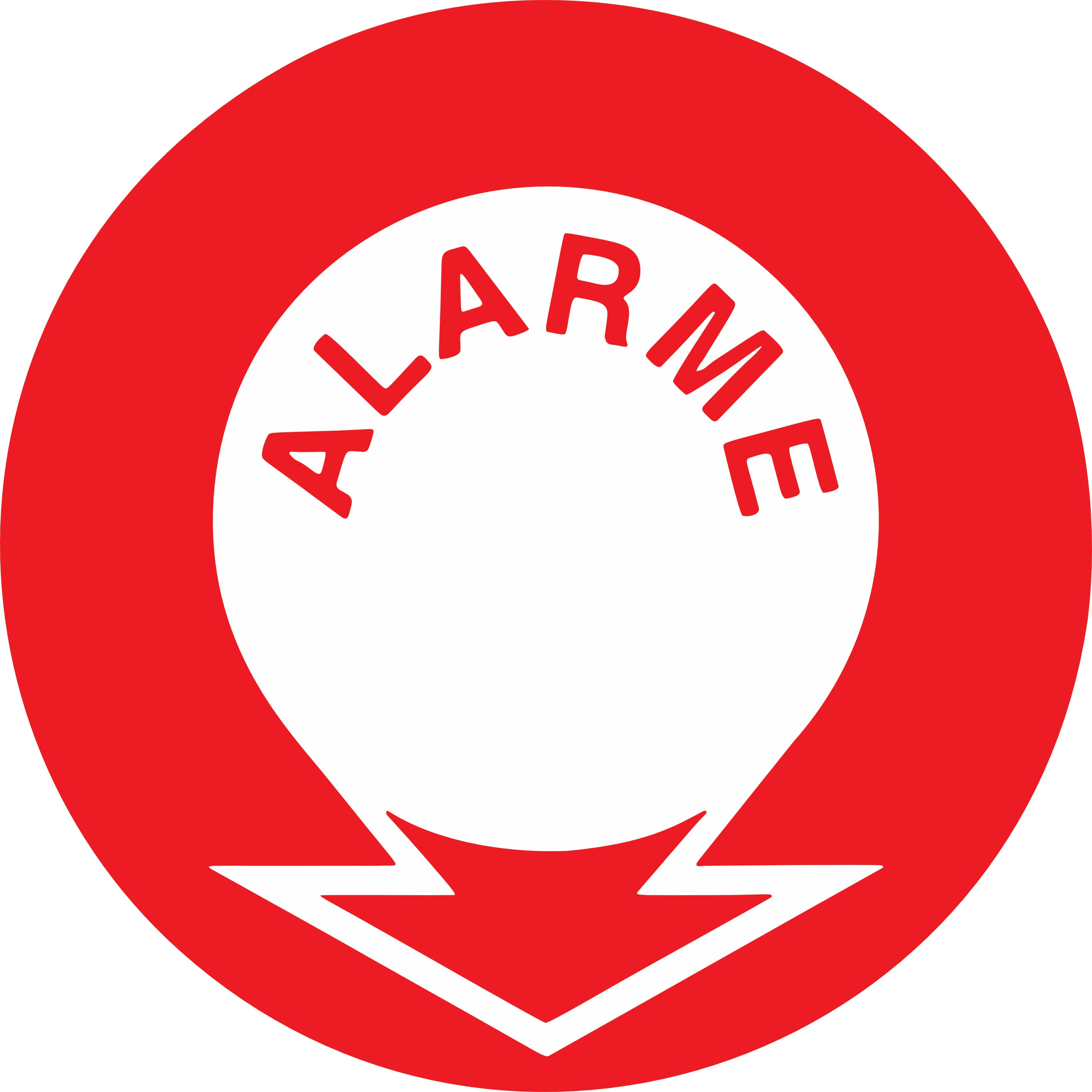 Sticker Alarme Vidéosurveillance Rouge | Signalétique de Sécurité