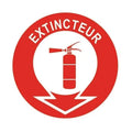 Panneau pvc Extincteur Rouge | Signalétique Incendie Haute Visibilité