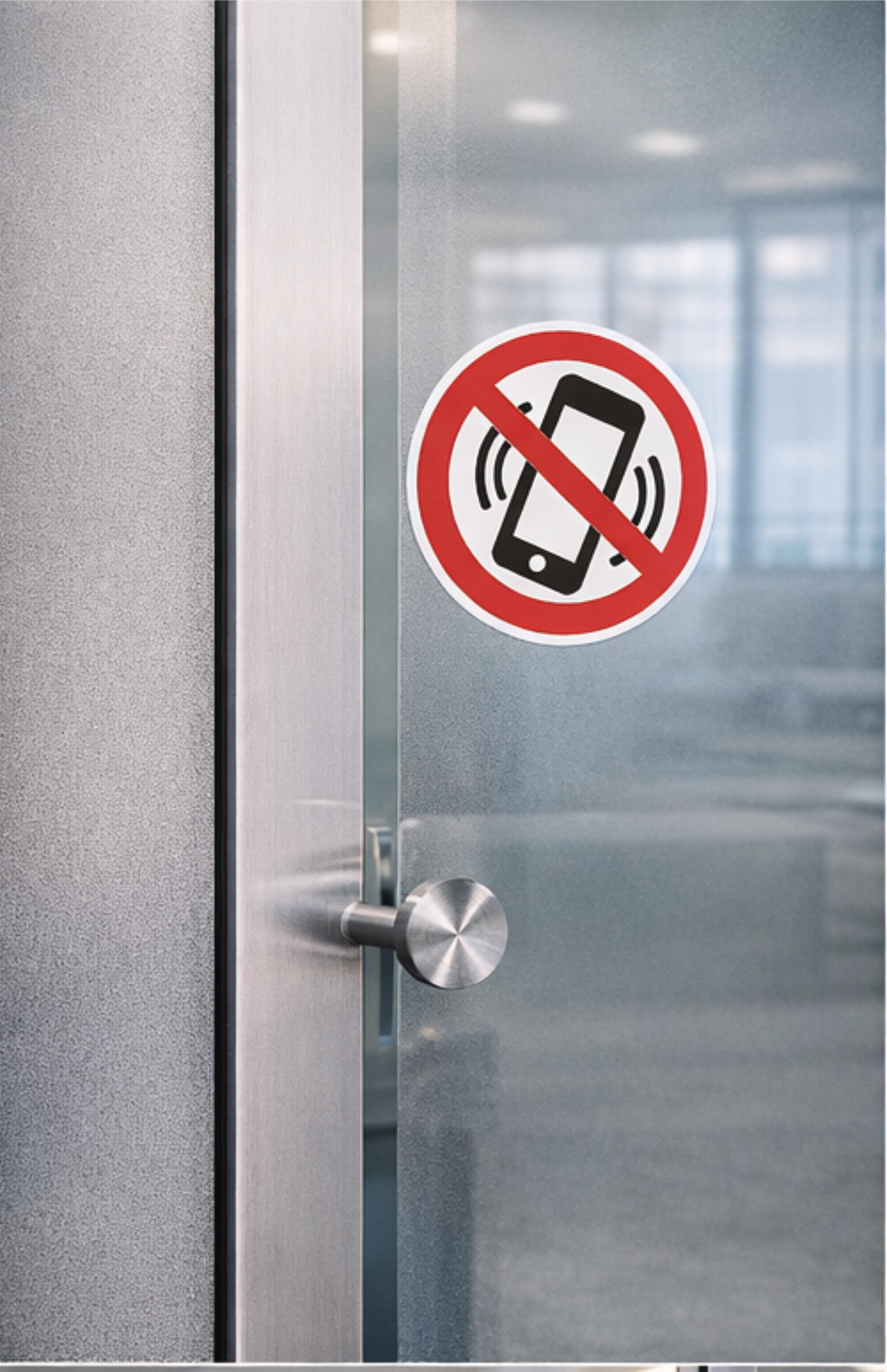 Sticker Téléphone Portable Interdit – Signalétique Zones Réglementées | Entreprises