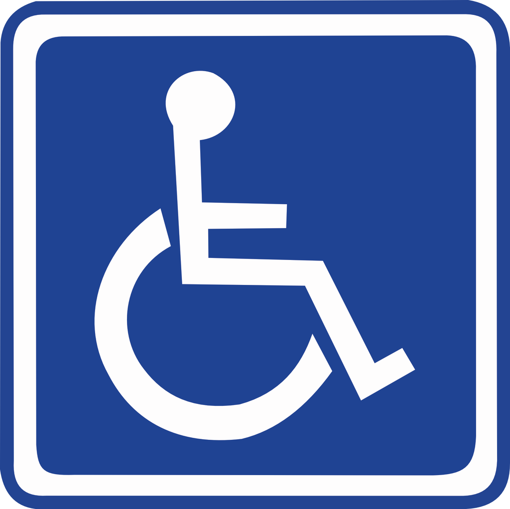 Panneau magnetique pmr Handicapé 15 x 15 cm – Signalisation Accessibilité