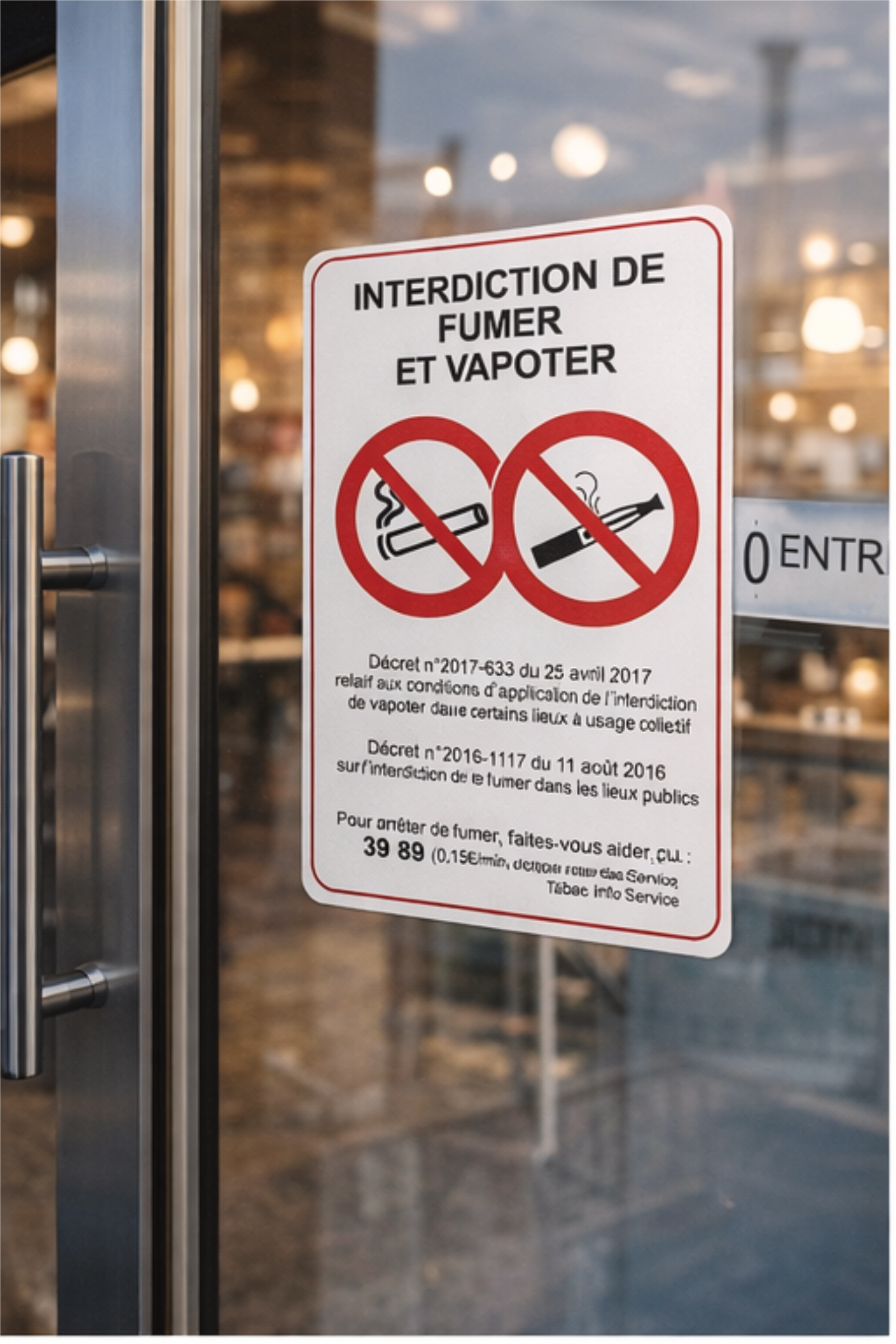 Sicker Affiche Interdiction de Fumer et Vapoter A4 | Signalétique Obligatoire
