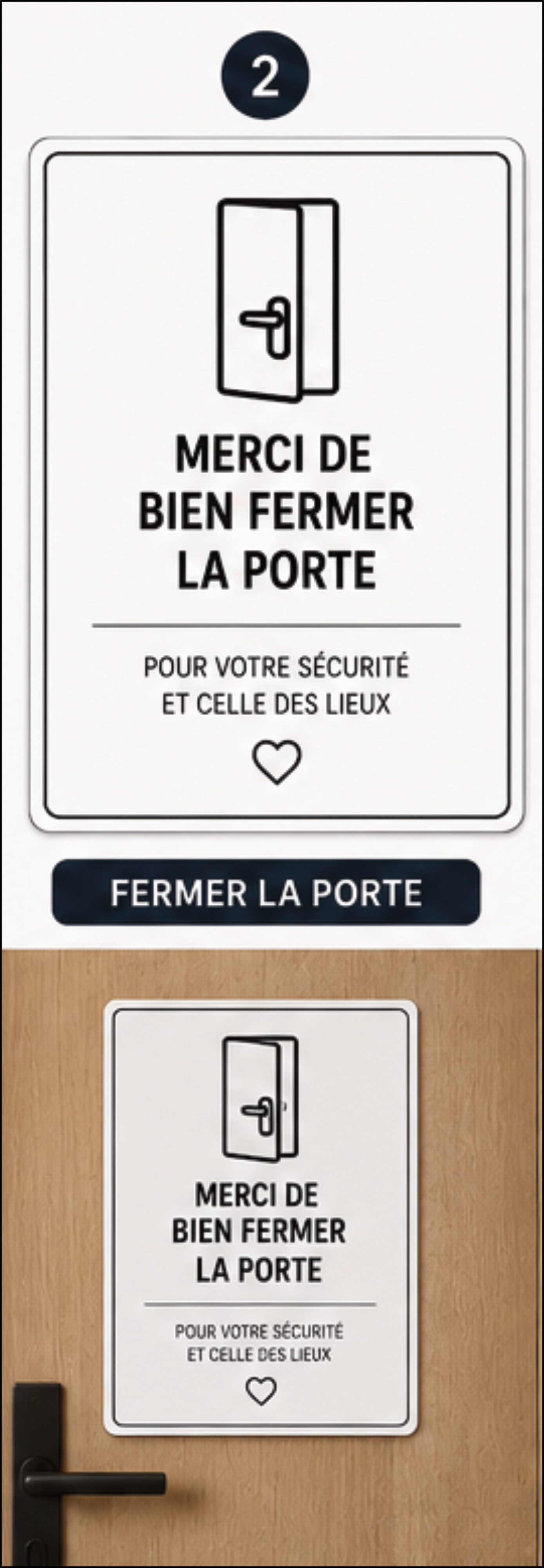 Kit Airbnb Essential – 5 Panneaux pour Location Saisonnière | Sticker | Signalétique Moderne Airbnb