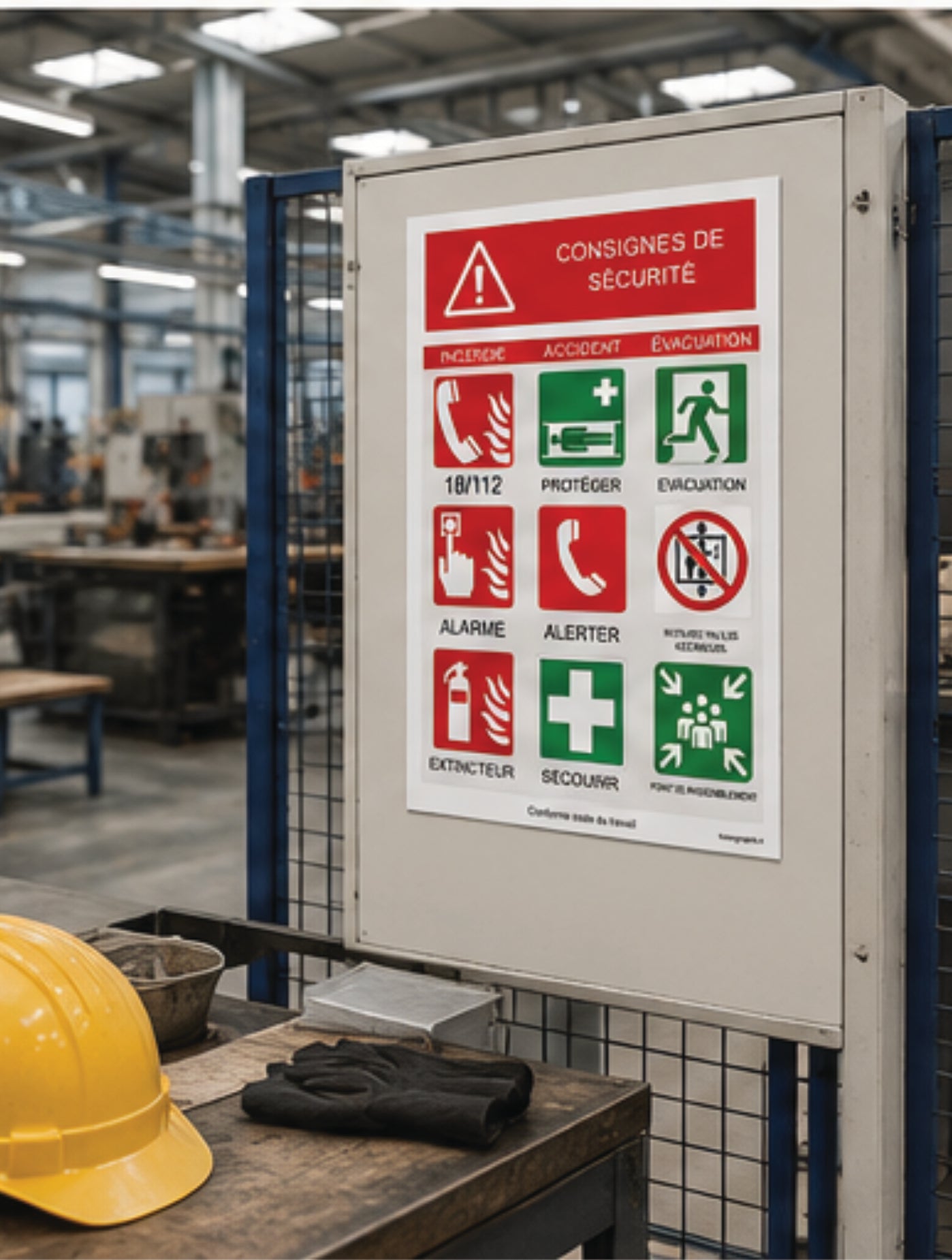 Consignes de Sécurité A3 – Affichage Sécurité Incendie et Évacuation Conforme