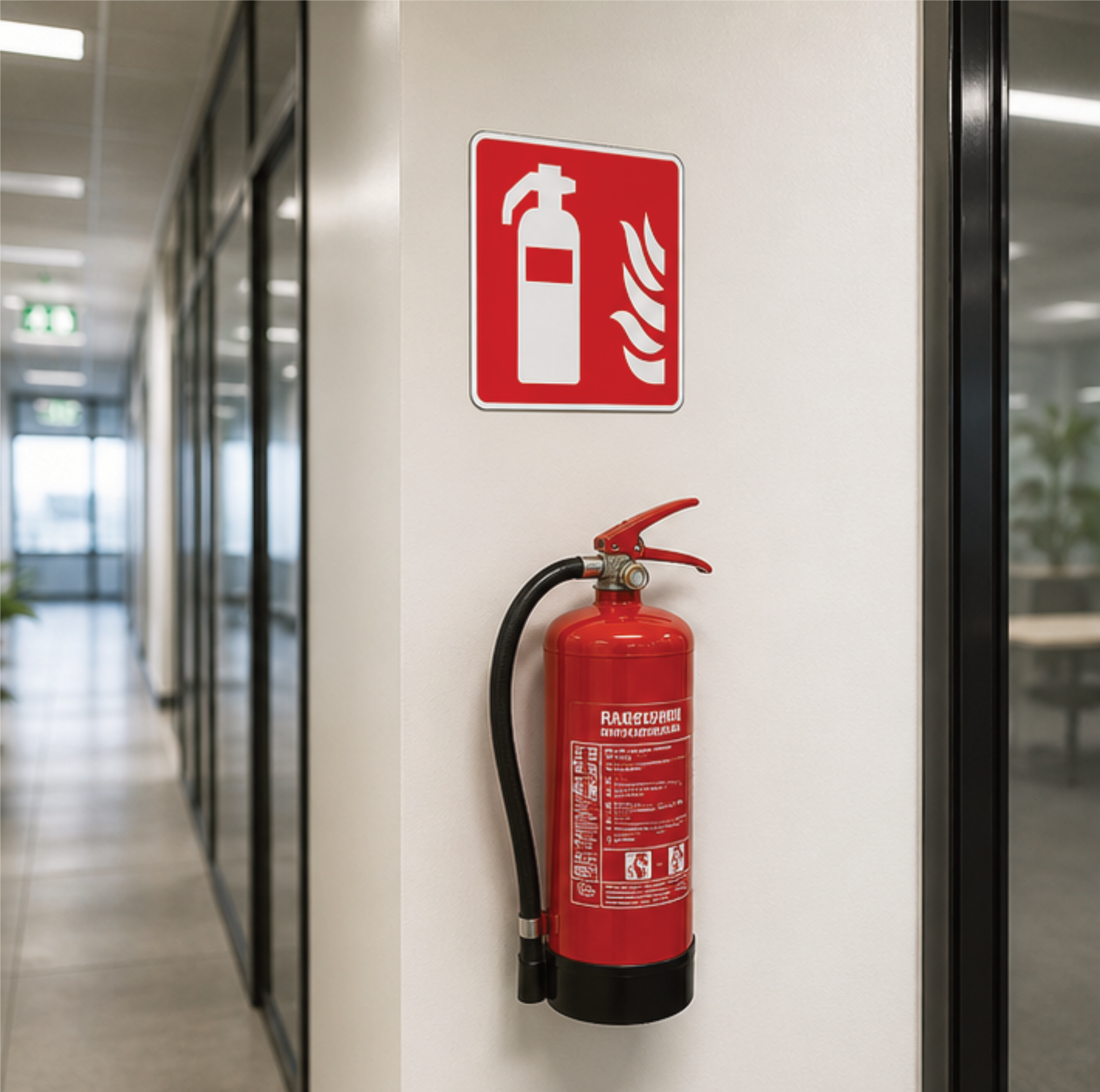 Kit Signalétique Sécurité Bureau – Pack 7 Éléments Conformes ISO 7010 | Alarme, Extincteur, Évacuation