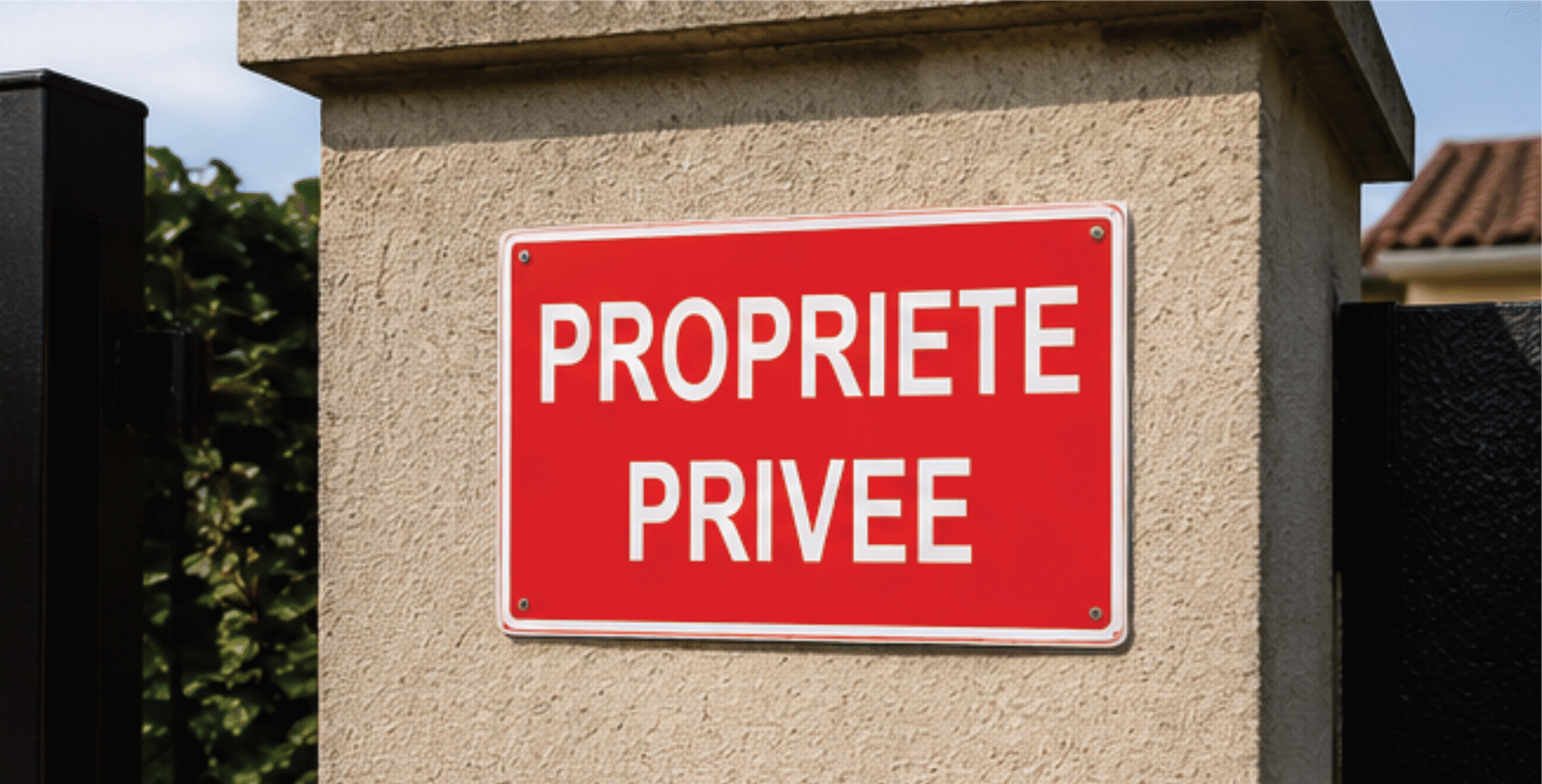Panneau pvc 3 mm Propriété Privée – Signalisation Accès Privé – Format 20 x 30 cm