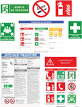 Kit Conformité Totale Entreprise – 8 Éléments Signalétique + Affichage Obligatoire Complet | Conforme Code du Travail & ISO 7010