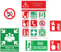 Kit Signalétique Sécurité Bureau – Pack 7 Éléments Conformes ISO 7010 | Alarme, Extincteur, Évacuation