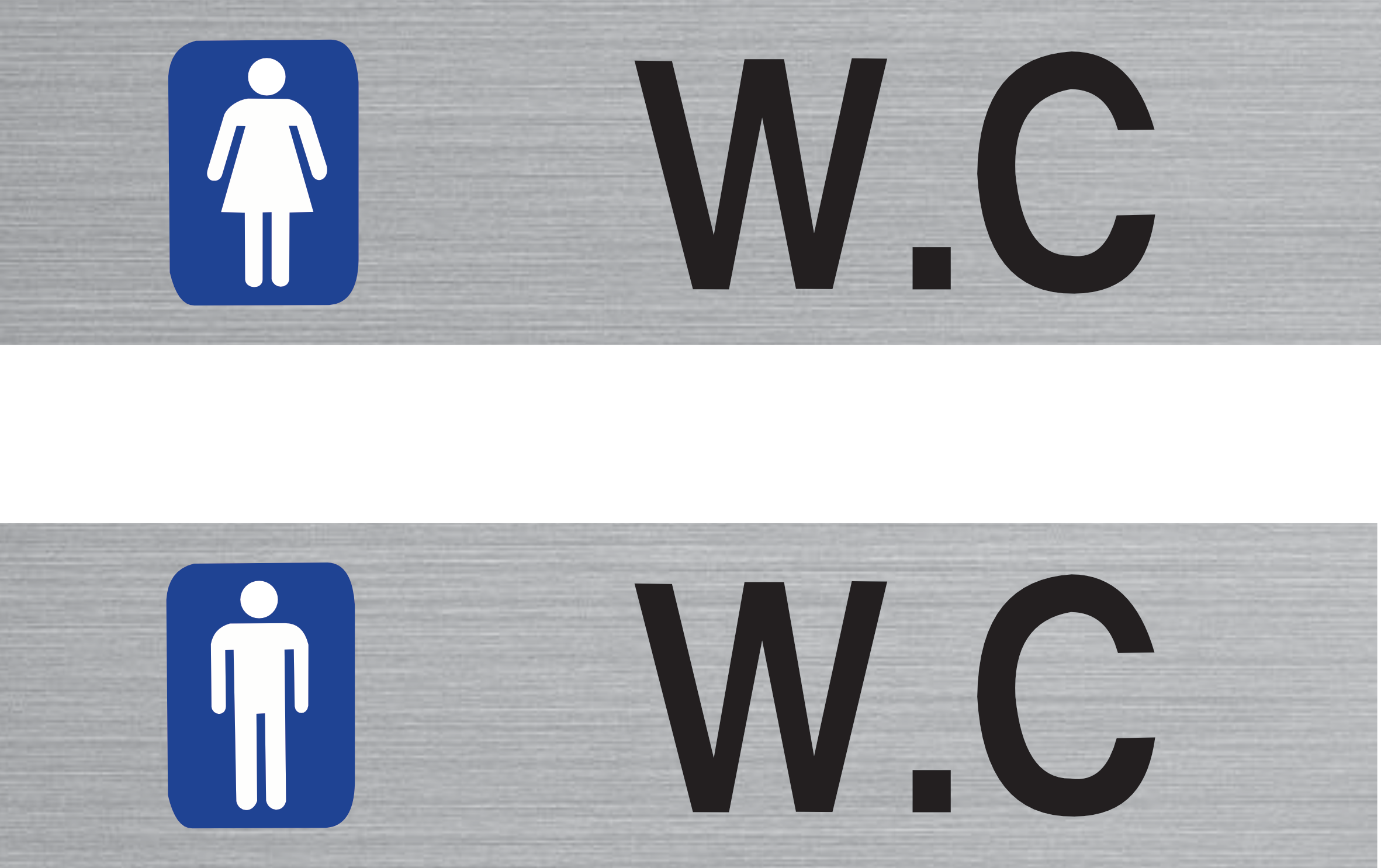 Pack WC Homme + Femme – Signalétique Sanitaires Complète | Entreprises & ERP