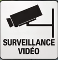 Panneau pvc 3 mm Vidéo Surveillance 15 x 15 cm – Panneau Caméra de Surveillance – Signalétique Sécurité PVC
