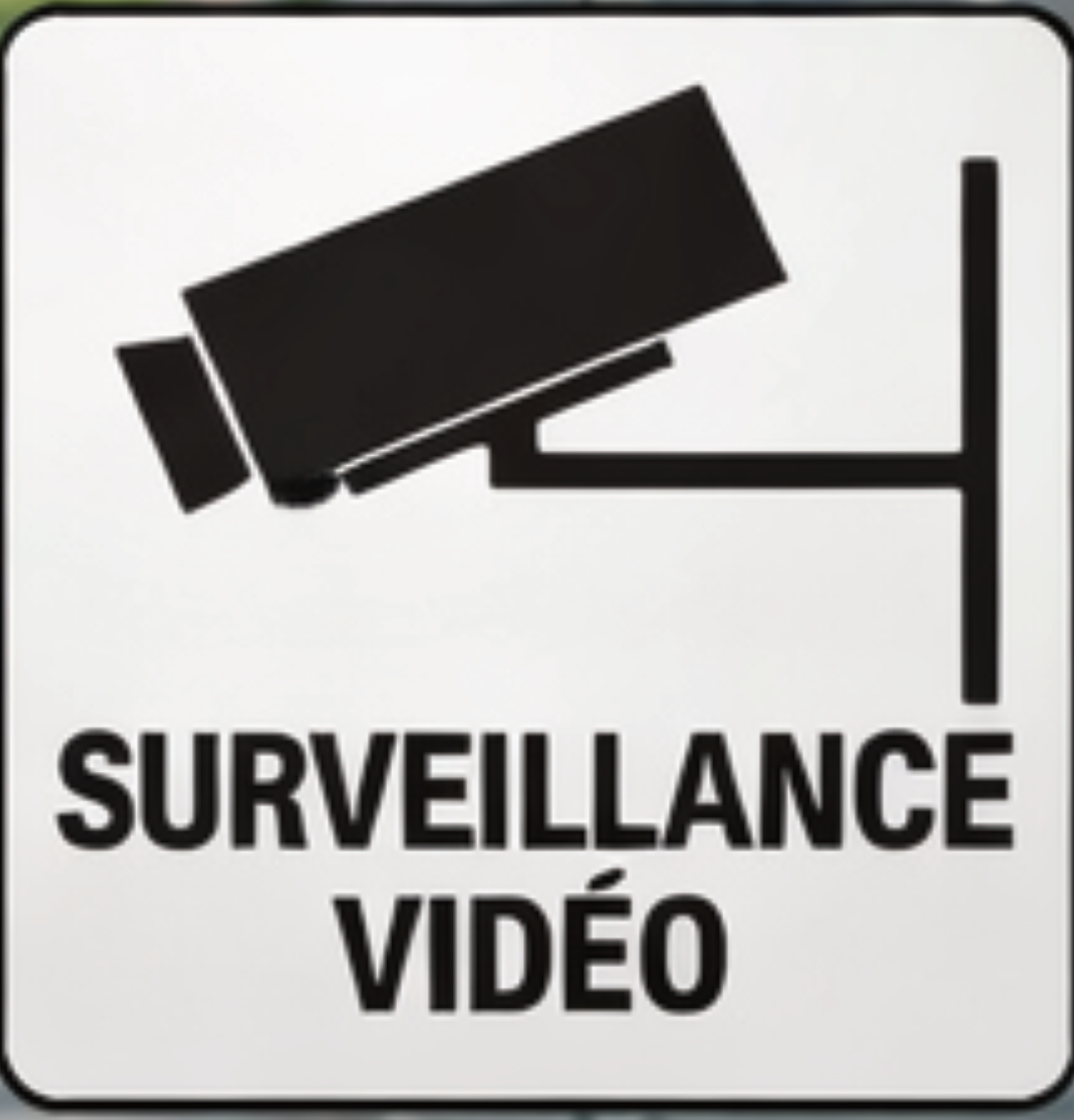 Sticker Vidéo Surveillance 15 x 15 cm – Panneau Caméra de Surveillance – Signalétique Sécurité PVC